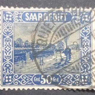 Saar 1922 23 series. Sc  110. 50c value.